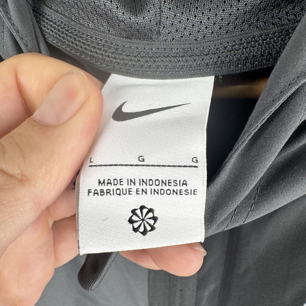 Nike Tennessee Vols Jacket Mens Large Gray Hooded 1/2 Zip Windbreaker Smokey - Picture 3 of 11
